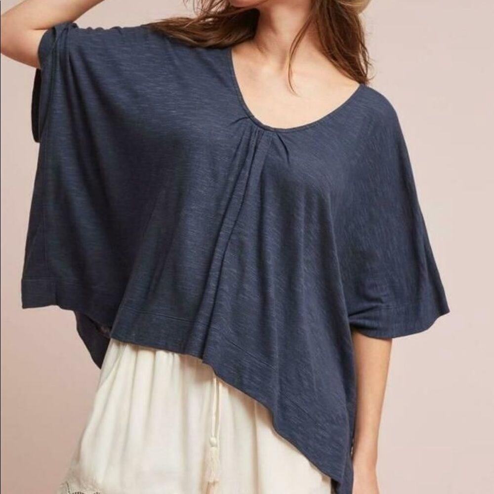 Porridge Oversized “Jolie Dolman Top” Navy Top One Size (S-L)